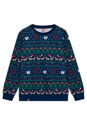 Sweat-shirt de Noël pour adultes – Bleu foncé