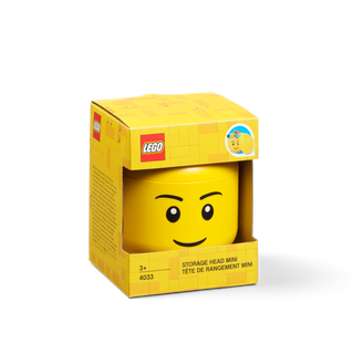 Cabeza para almacenamiento mini amarillo brillante (chico)
