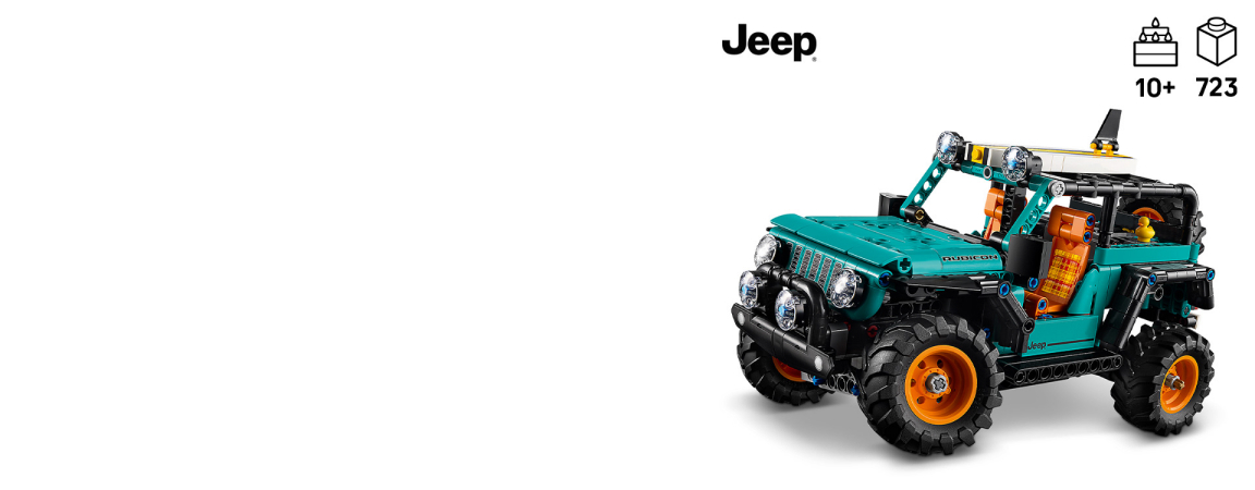 Jeep® Wrangler Rubicon SUV 42227 | テクニック |レゴ®ストア公式