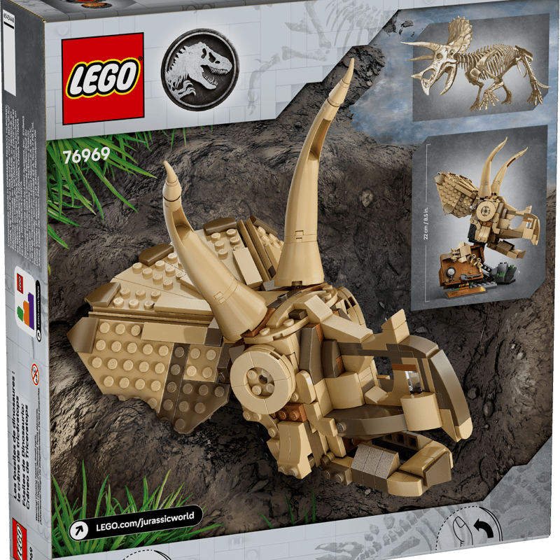 恐竜の化石:トリケラトプスの頭蓋骨 76969 | ジュラシック・ワールド 恐竜の化石:トリケラトプスの頭蓋骨 76969 | ジュラシック・ワールド