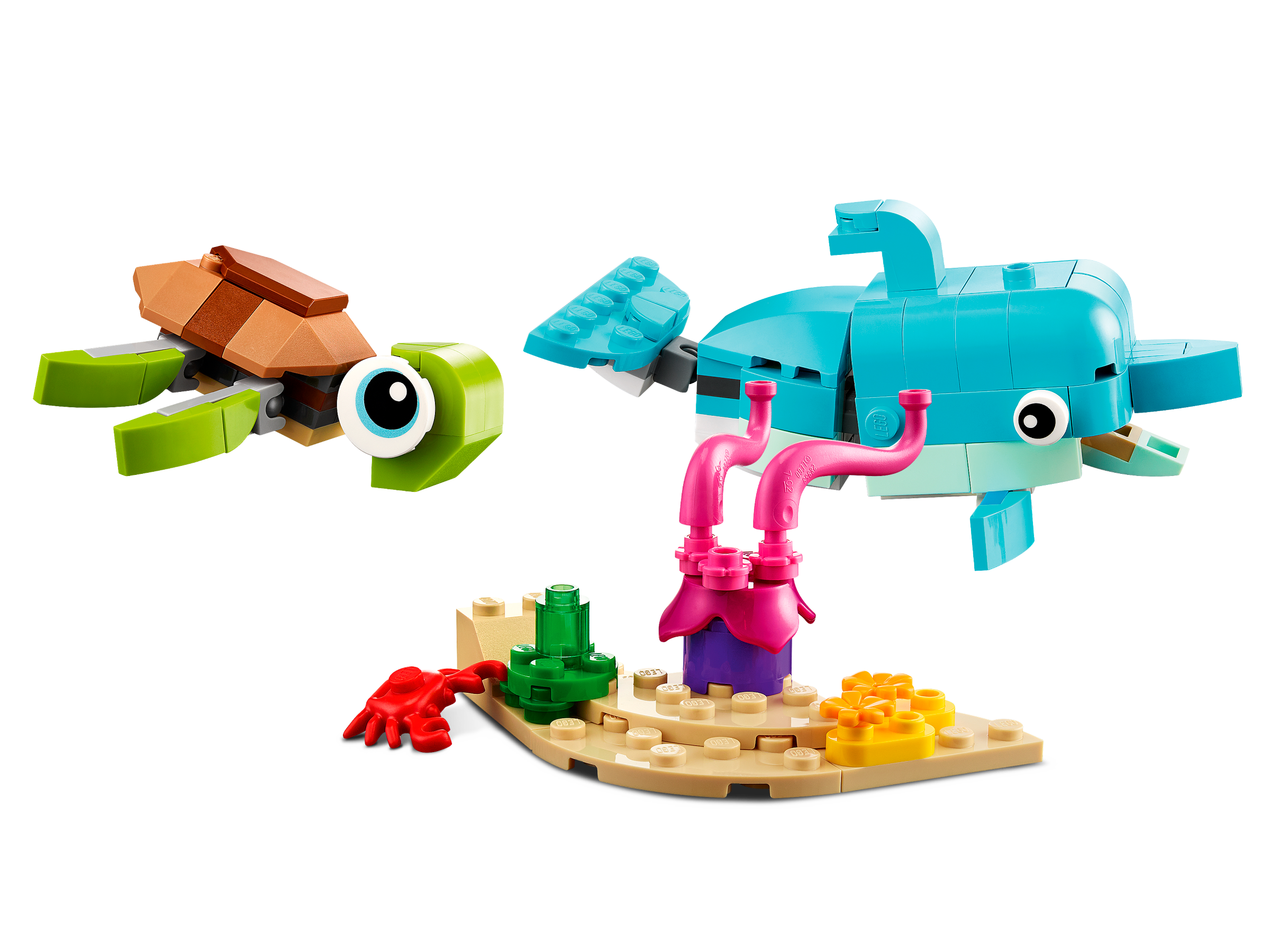 Dolphin and Turtle 31128 | Creator 3-in-1 Buy online at the Official LEGO® Shop US
