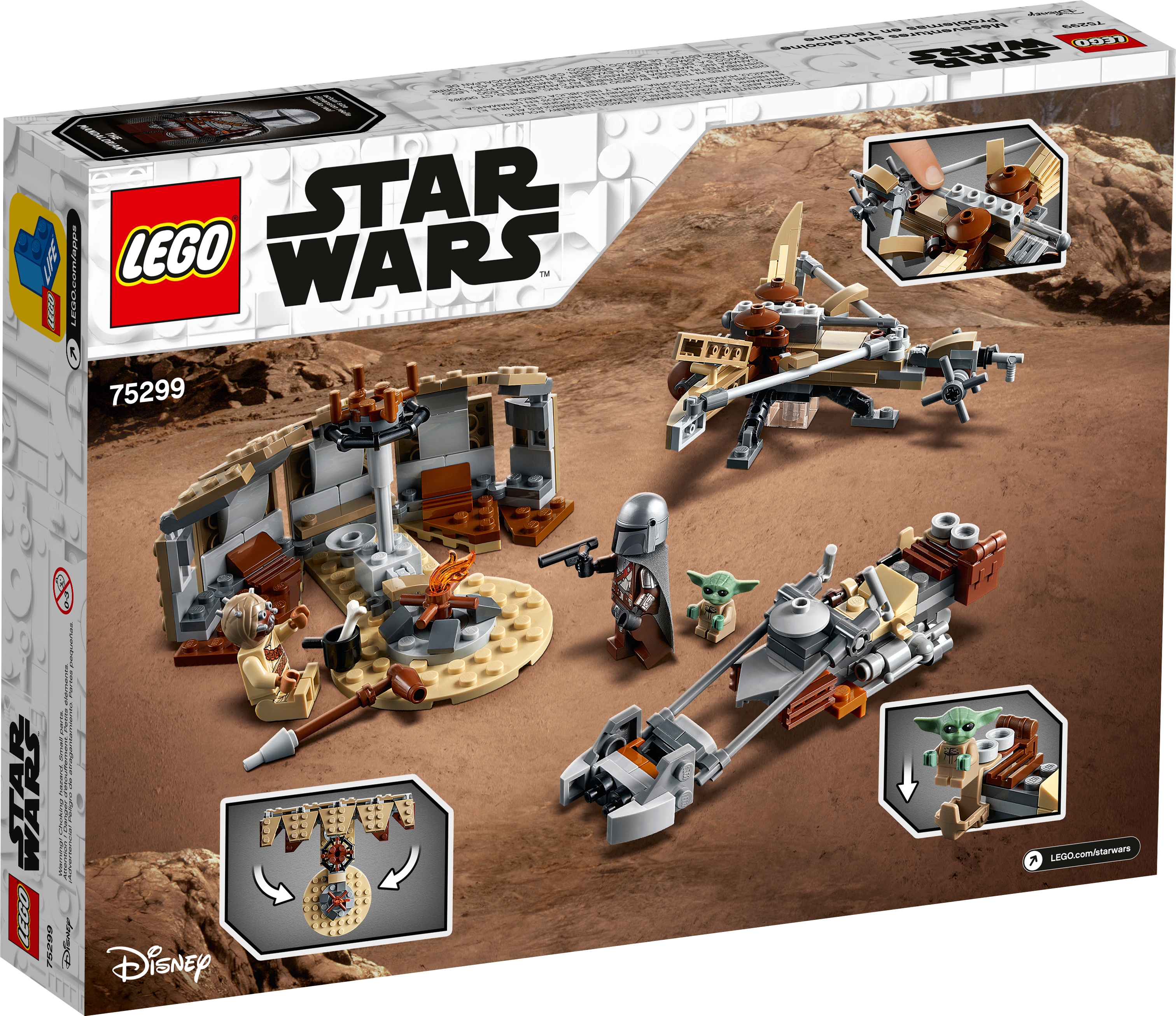 Details about   LEGO Star Wars The Mandalorian Trouble on Tatooine 75299 Building Toy for Kids 