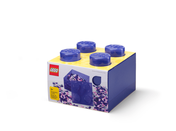 LEGO 5009339 Brique de rangement translucide - violet — visuel 2 sur 4