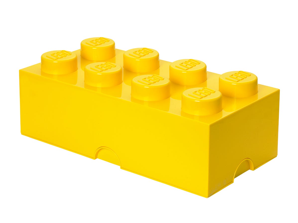 8-Stud Storage Brick - Yellow