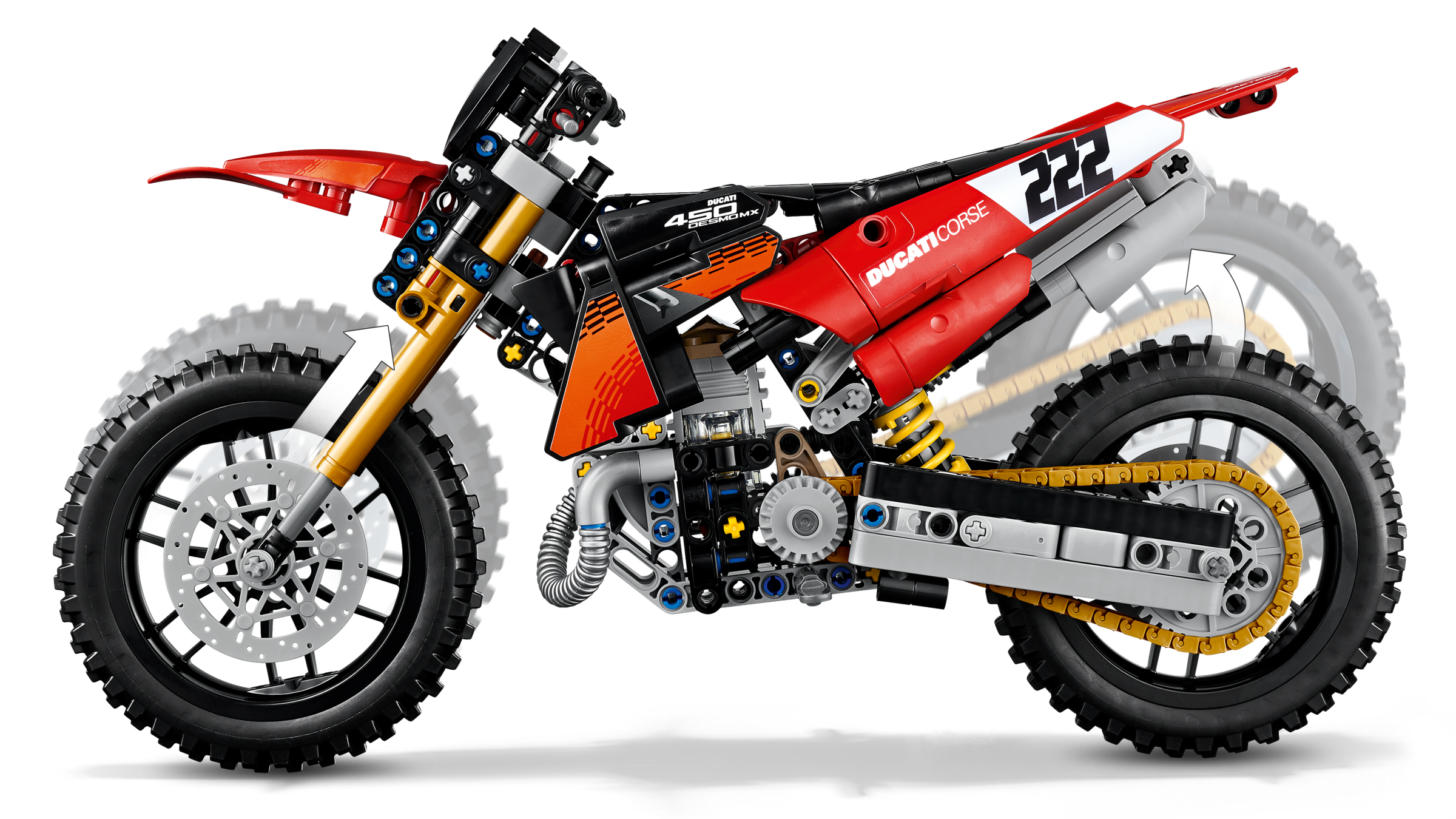 Ducati Desmo450 MX Factory Motorcycle 42238 | Technic™ | Buy