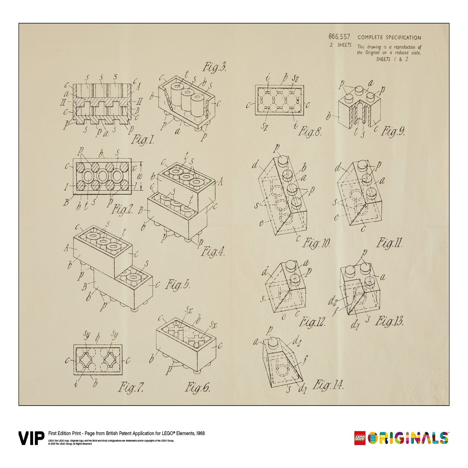 1st Edition Print British Patent, 1968 5006004 | Other | online at LEGO® Shop US