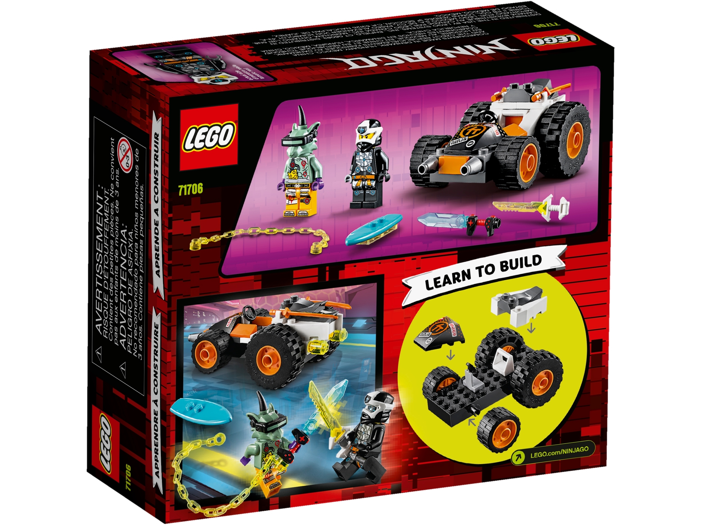 Nuevo LEGO 71706 Ninjago Cole's Speeder Auto Nuevo Sellado 