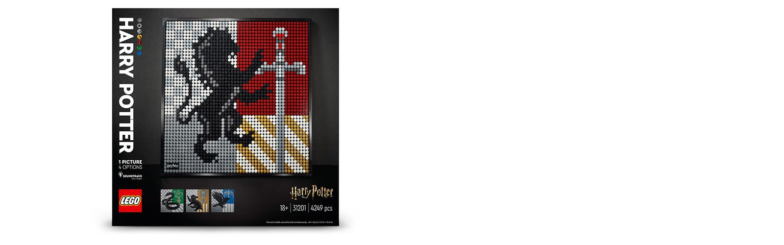 LEGO Art 2021 : les visuels officiels des tableaux 31201 Harry Potter et  31202 Mickey Mouse - HelloBricks