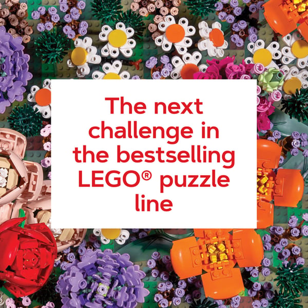 LEGO 5007851 Puzzle de 1 000 pièces Fleurs en briques — visuel 3 sur 5
