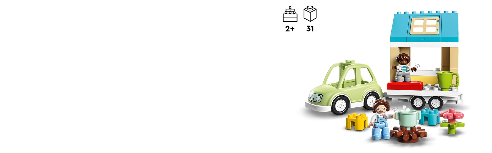 レゴ　デュプロ　レゴデュプロのまち　ハウストレーラー　新品未開封品 説明書 レゴ set 10986 デュプロ デュプロのまち トレーラーハウス