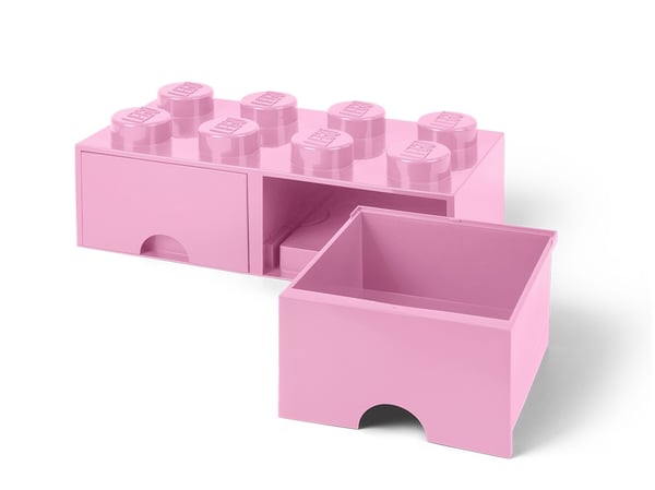 LEGO 5006134 Brique 8 tenons avec tiroirs – mauve — visuel 4 sur 5