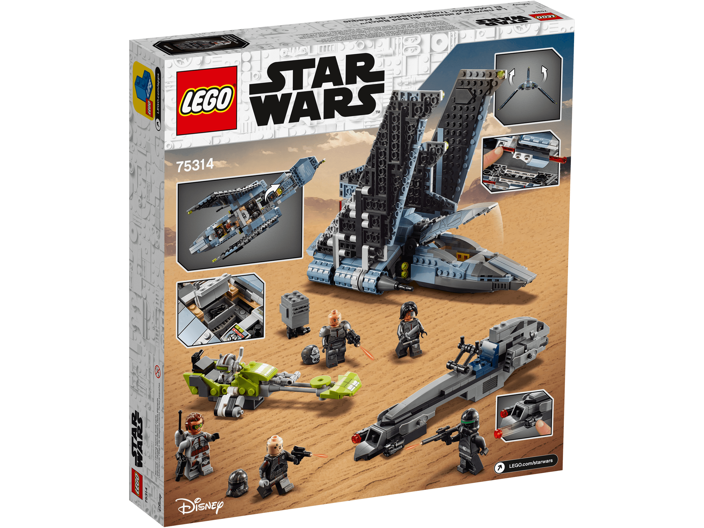 LEGO® Star Wars aus Set 75314 Angriffsshuttle aus The Bad Batch ohne Figuren NEU 
