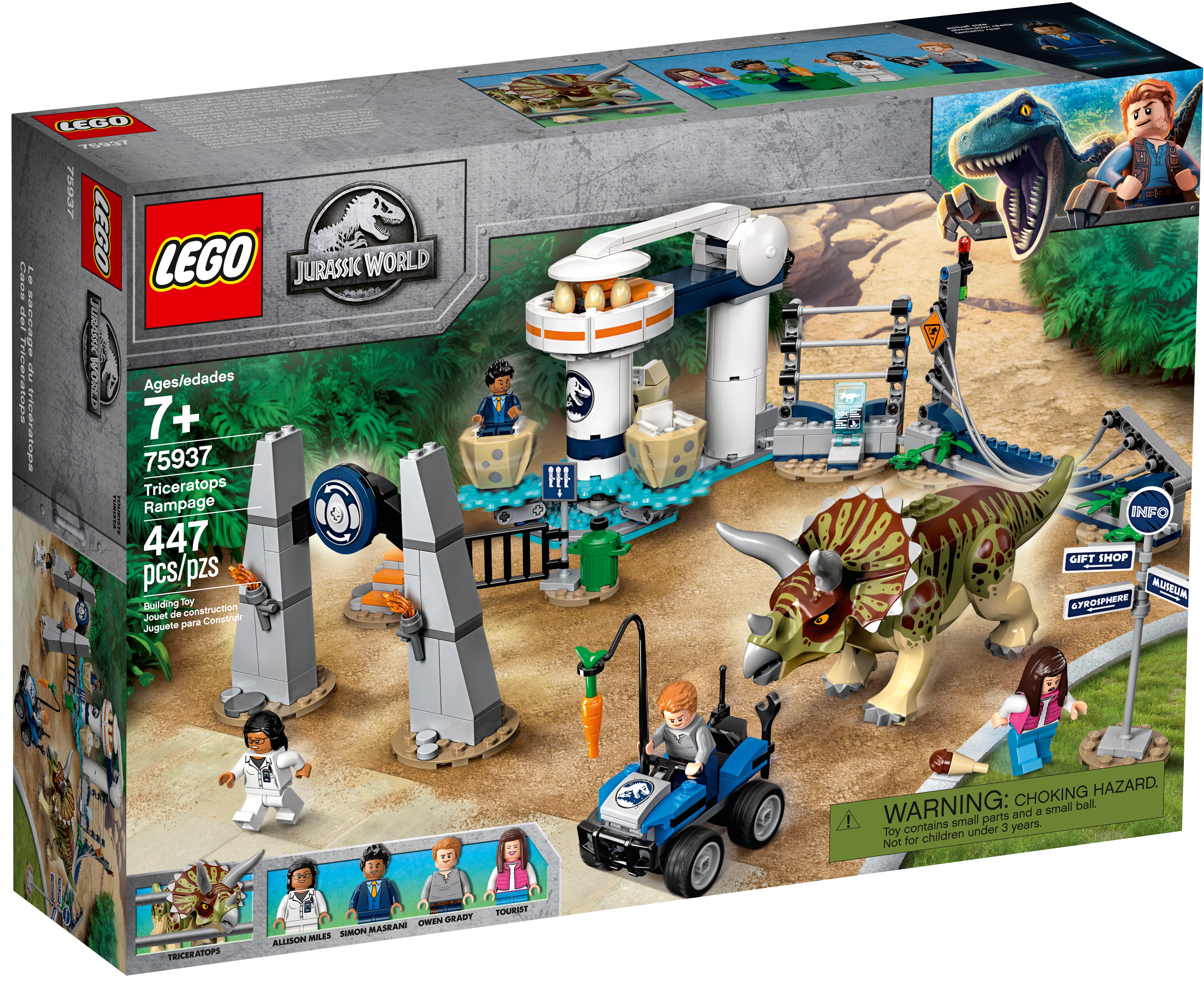 Lego Jurassic World 75937 Triceratops Rampage Dinosaure 2019 for sale online 