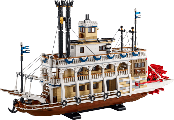 LEGO 21356 Le bateau à vapeur du Mississippi