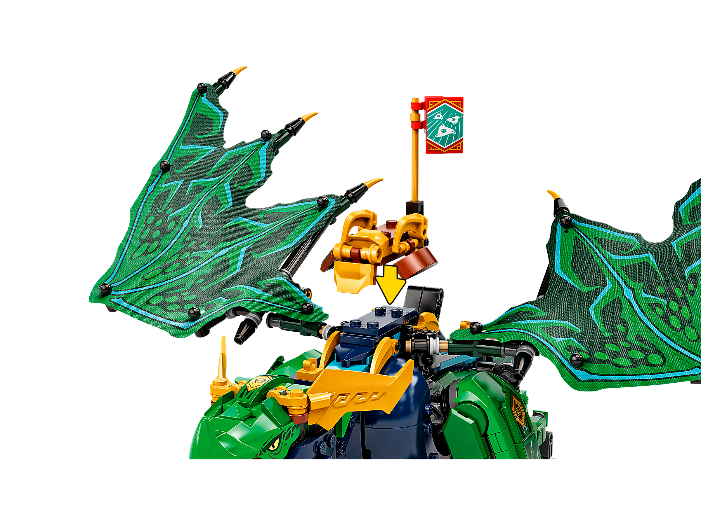 LEGO NINJAGO Lloyd's Legendary Dragon Toy, 71766 Set with Snake Figures &  NYA Minifigure, Collectible Mission Banner Series