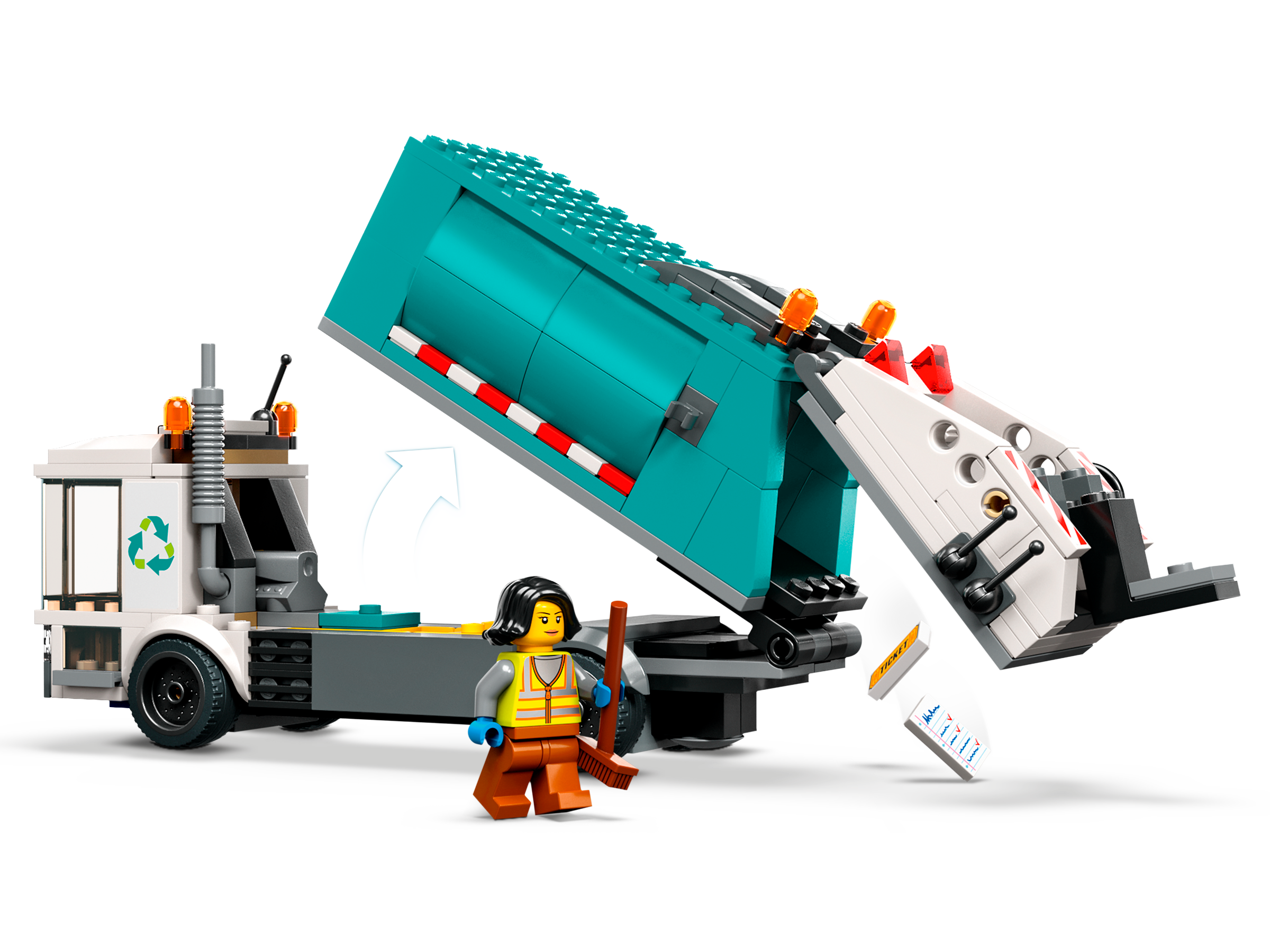 LEGO City 60386 Le Camion de Recyclage. Jouet Camion-Poubelle. Jeu Éducatif  Enfants 5 Ans 885593