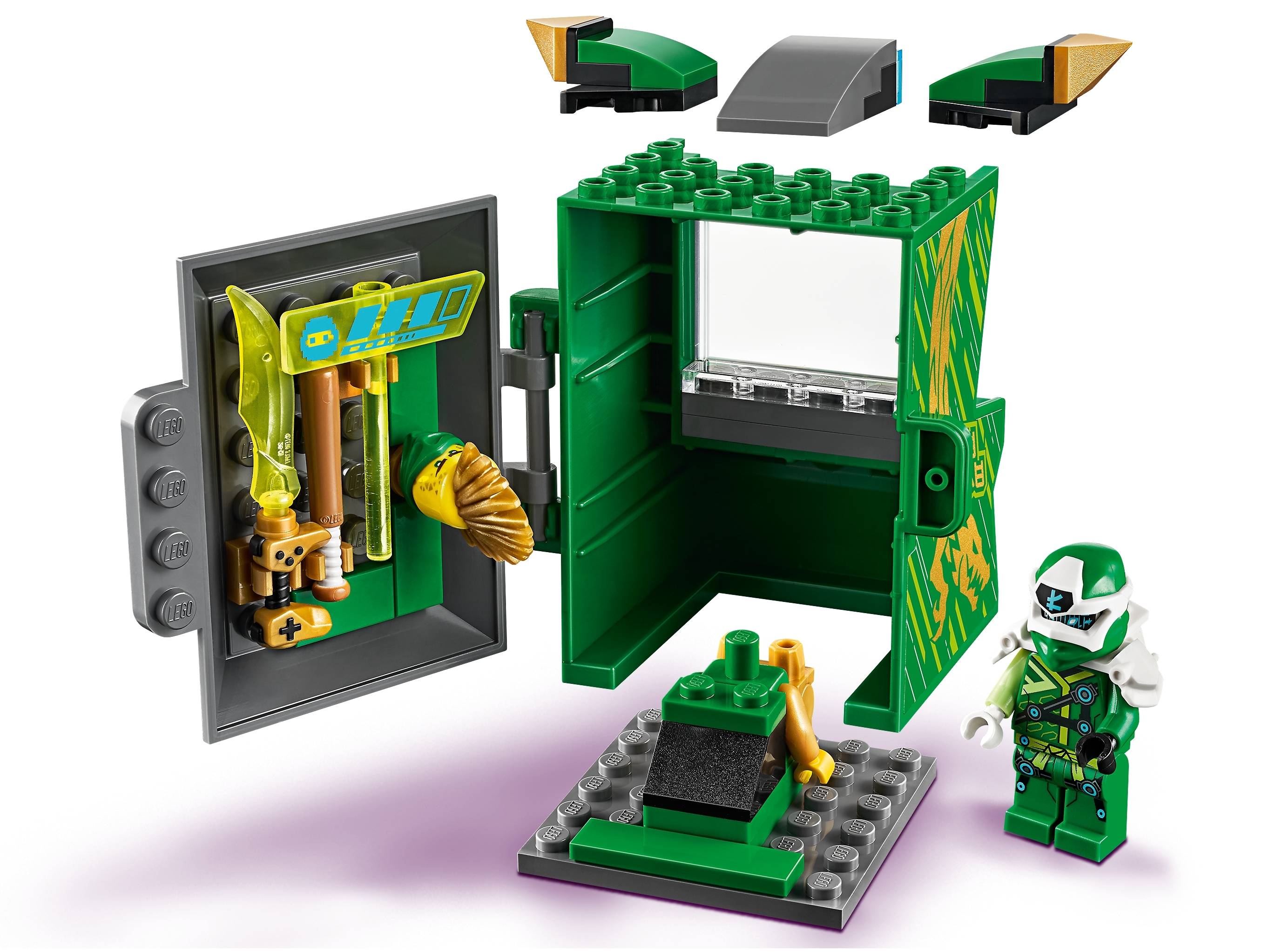 LEGO 71716 NINJAGO Avatar Lloyd Set de jeu portatif Jouets de collection Prime Empire Ninja pour enfants Capsule Arcade 