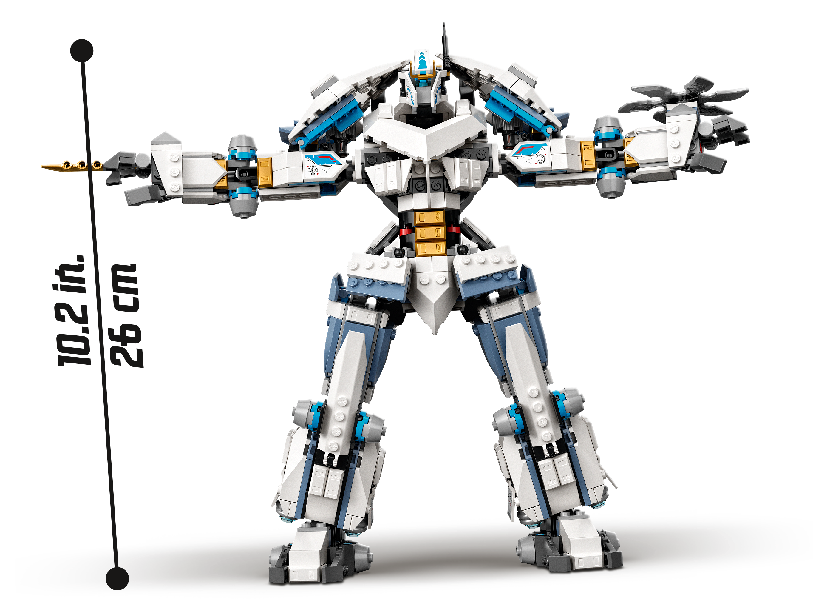 Le robot de combat titan de zane Lego