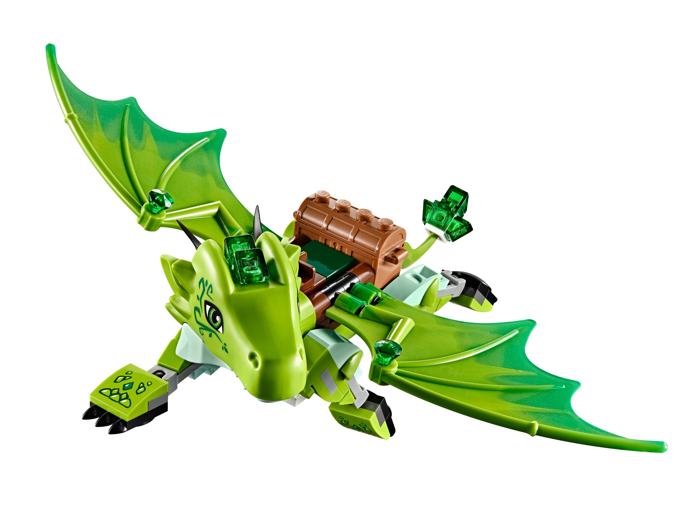 LEGO Lime Dragon Head Thome Ref 24196pb02 24199 Set 41176 Secret Market Place 