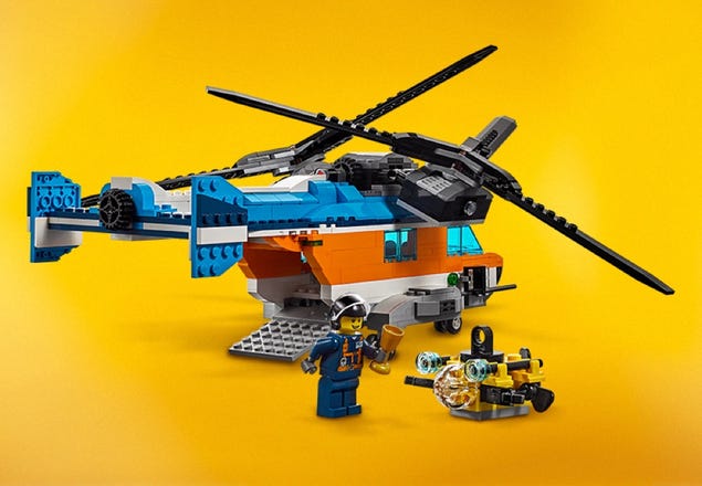 Mona Lisa Ligegyldighed Bliv oppe Twin-Rotor Helicopter 31096 | Creator 3-in-1 | Buy online at the Official  LEGO® Shop LT