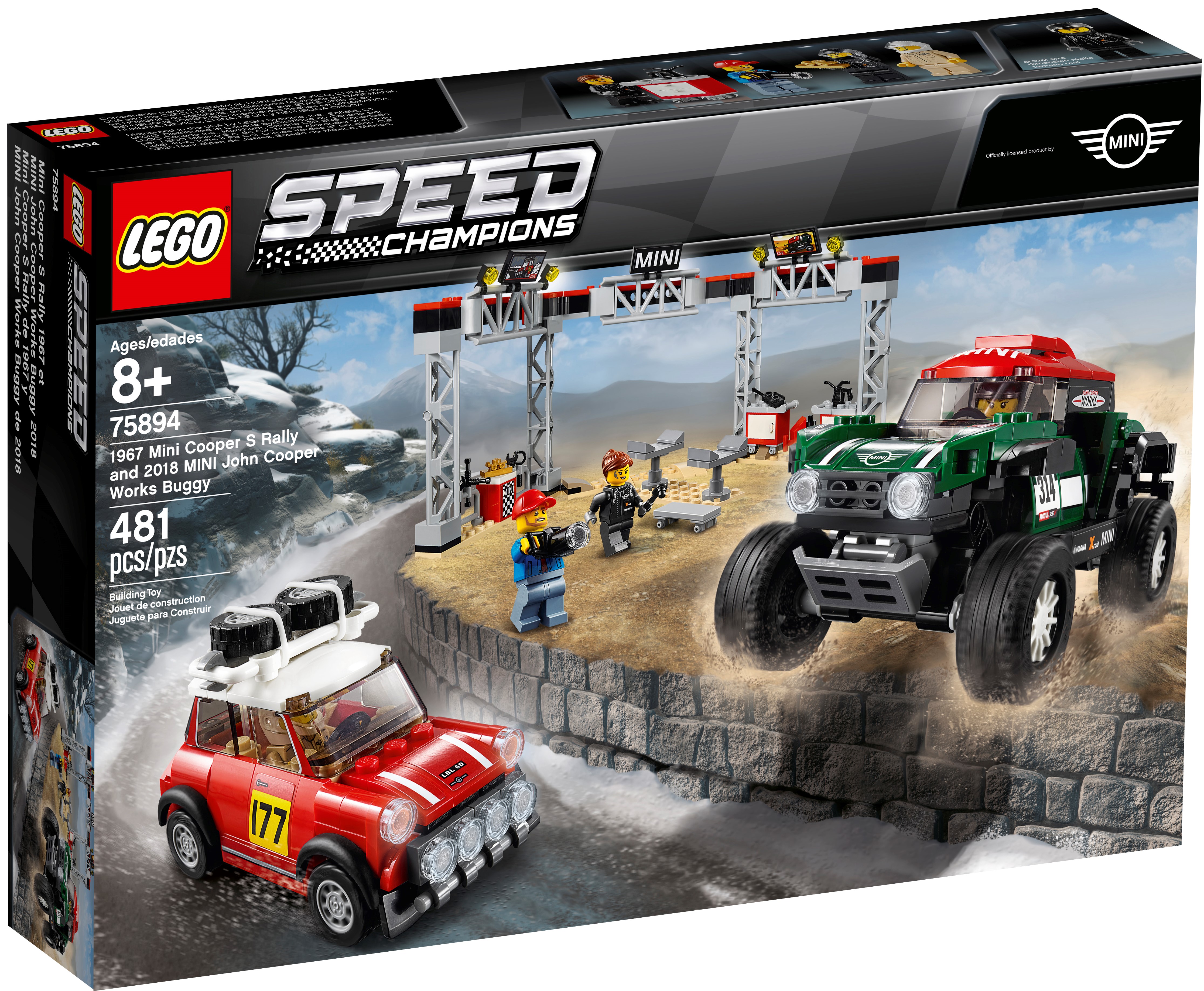 1967 Mini Cooper S Rally and 2018 MINI John Cooper Works Buggy 75894 | Speed Champions | Buy online at the Official Shop