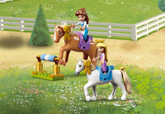 Royal and Stables | Disney™ the US | Rapunzel\'s at Shop online Official Buy LEGO® 43195 Belle