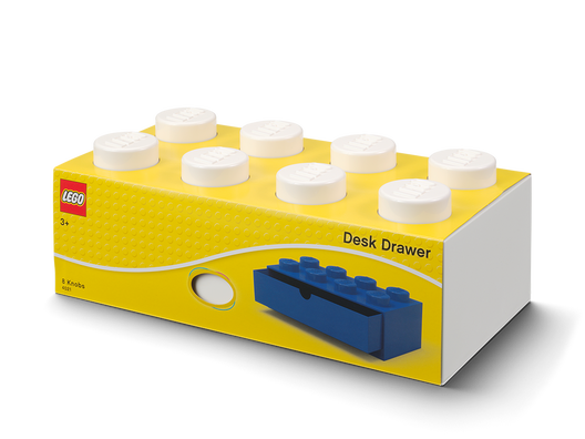 LEGO 5006877 - 8-knops skrivebordsskuffe – hvid