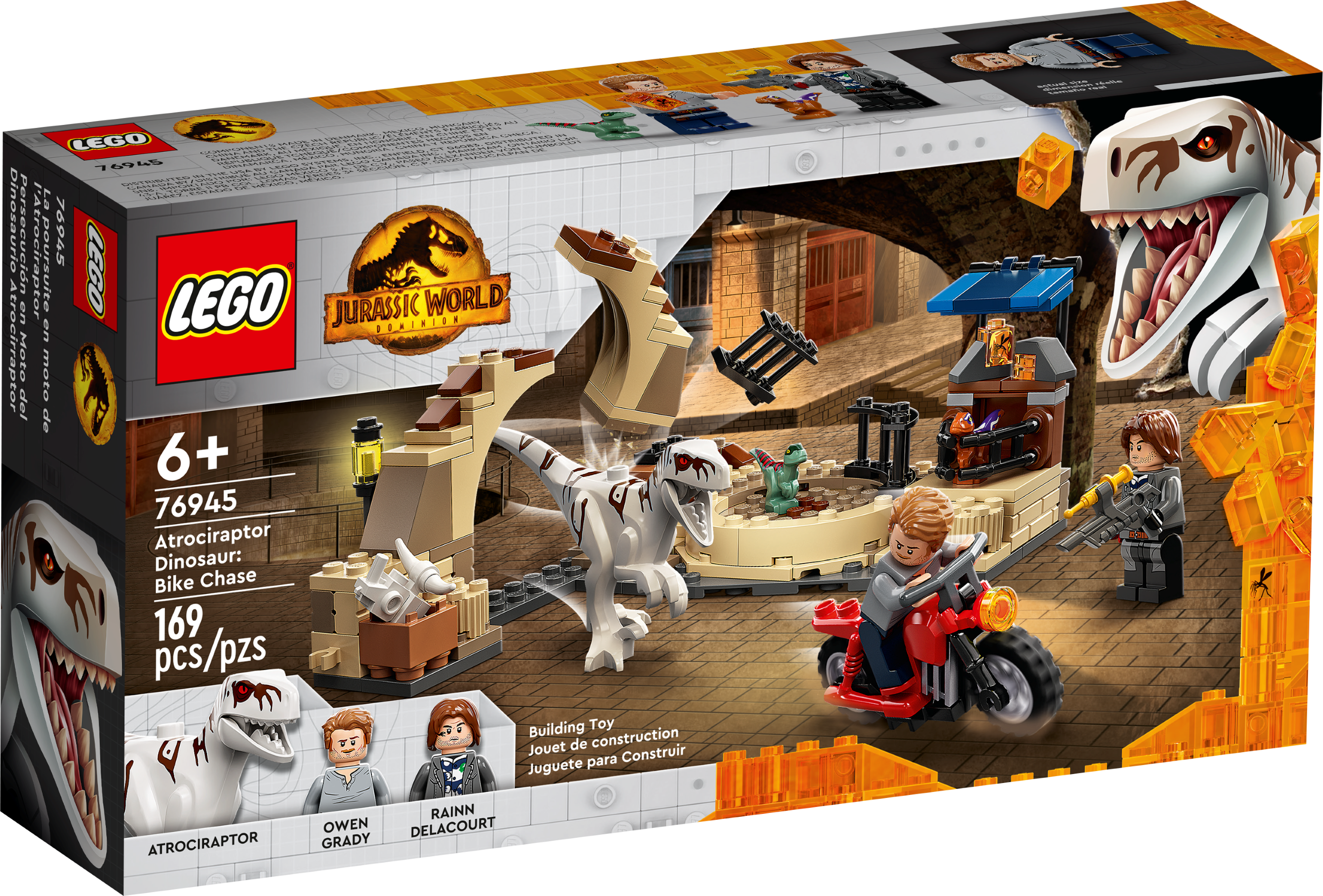 Atrociraptor Dinosaur: Bike Chase 76945 | Jurassic World™ | Buy 