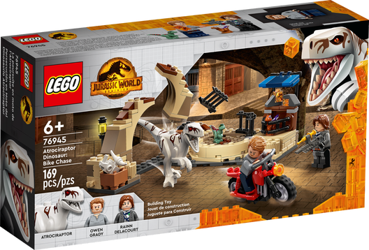 LEGO 76945 - Atrociraptor-dinosaur: motorcykeljagt