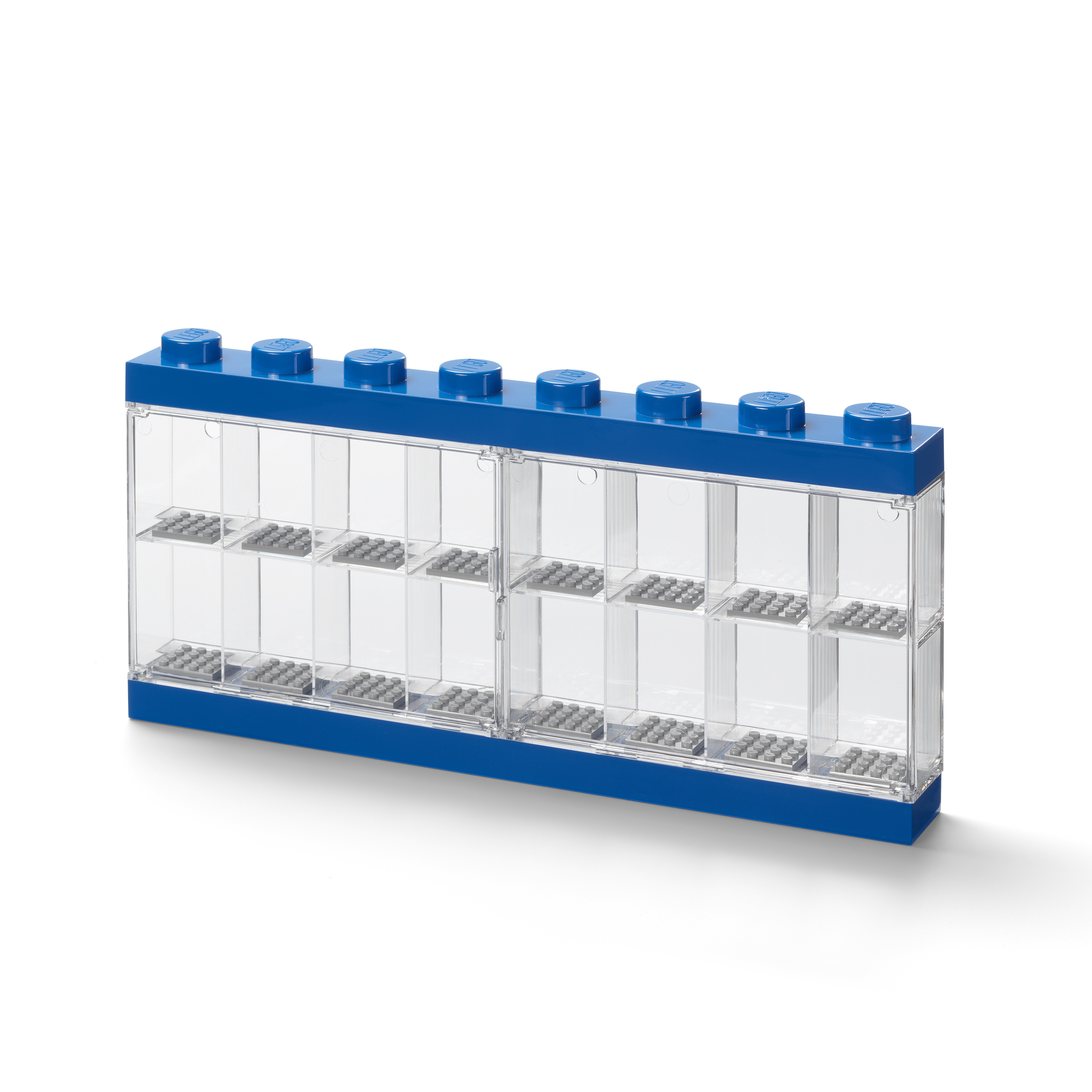 Minifigure Display Case 16 (8 knob) Blue 5006155 | Minifigures | Buy online  at the Official LEGO® Shop US