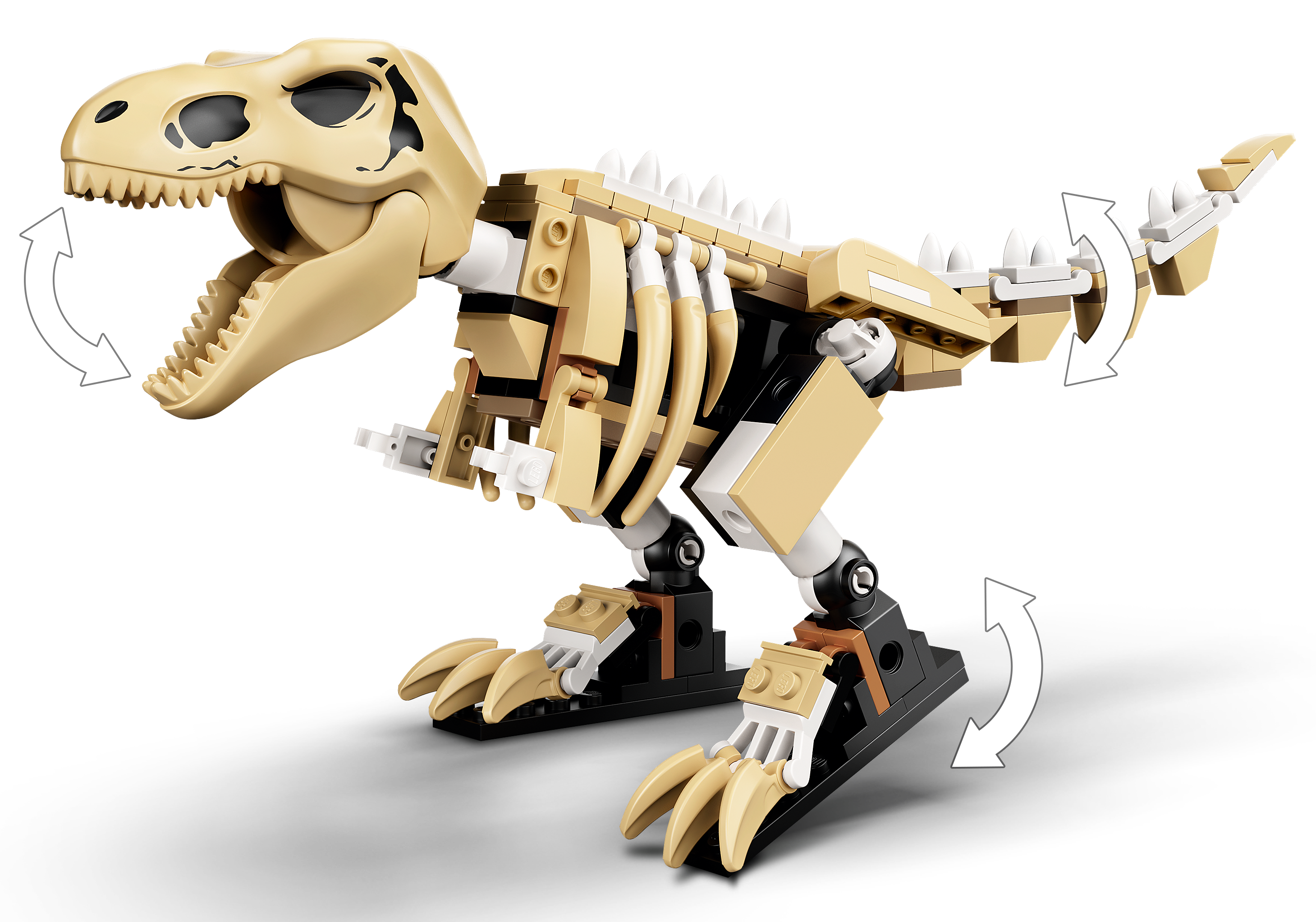 MOC Dinosaurier Skelett ANKYLOSAURUS mit LEGO® kompatibel 