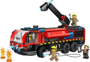 Le camion de pompiers de l'aéroport