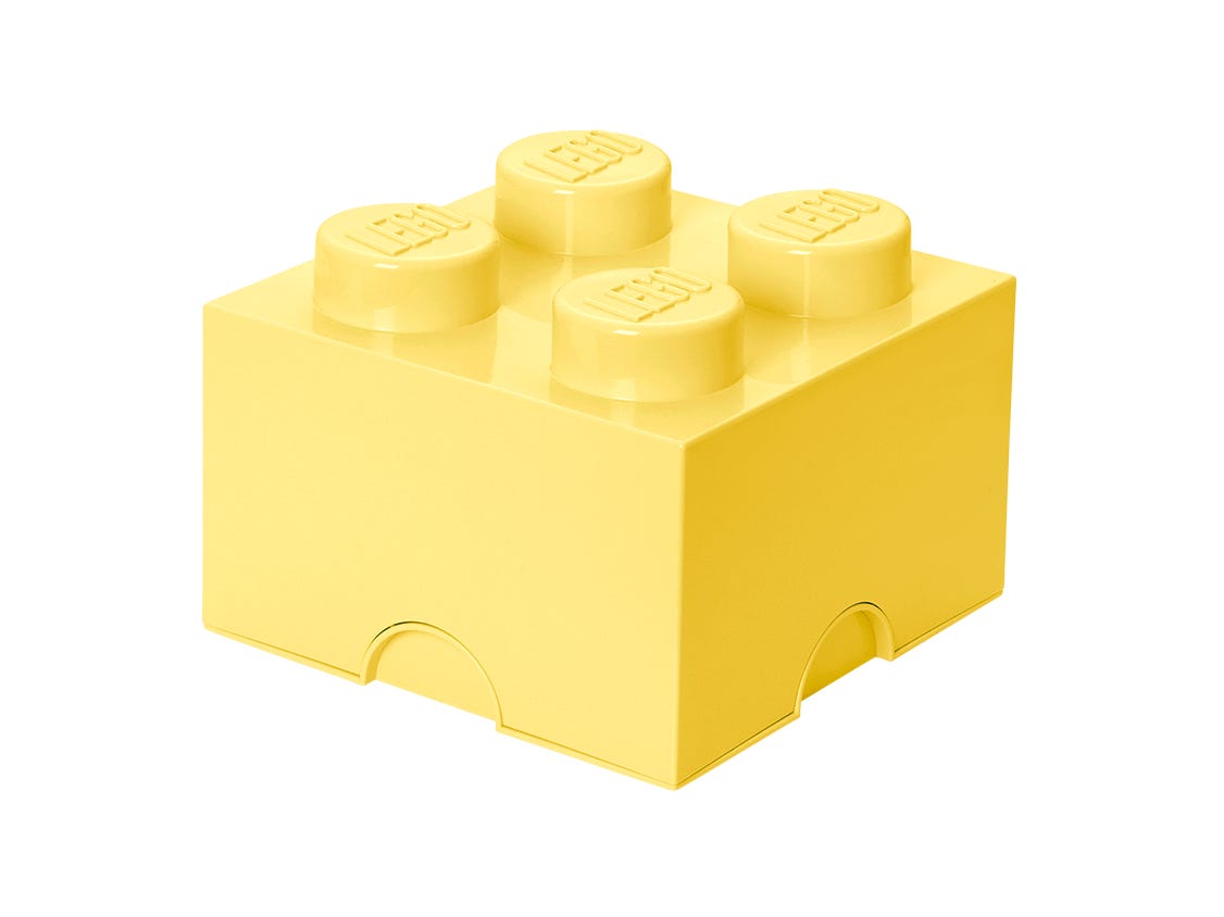 4-Stud Storage Brick - Cool Yellow