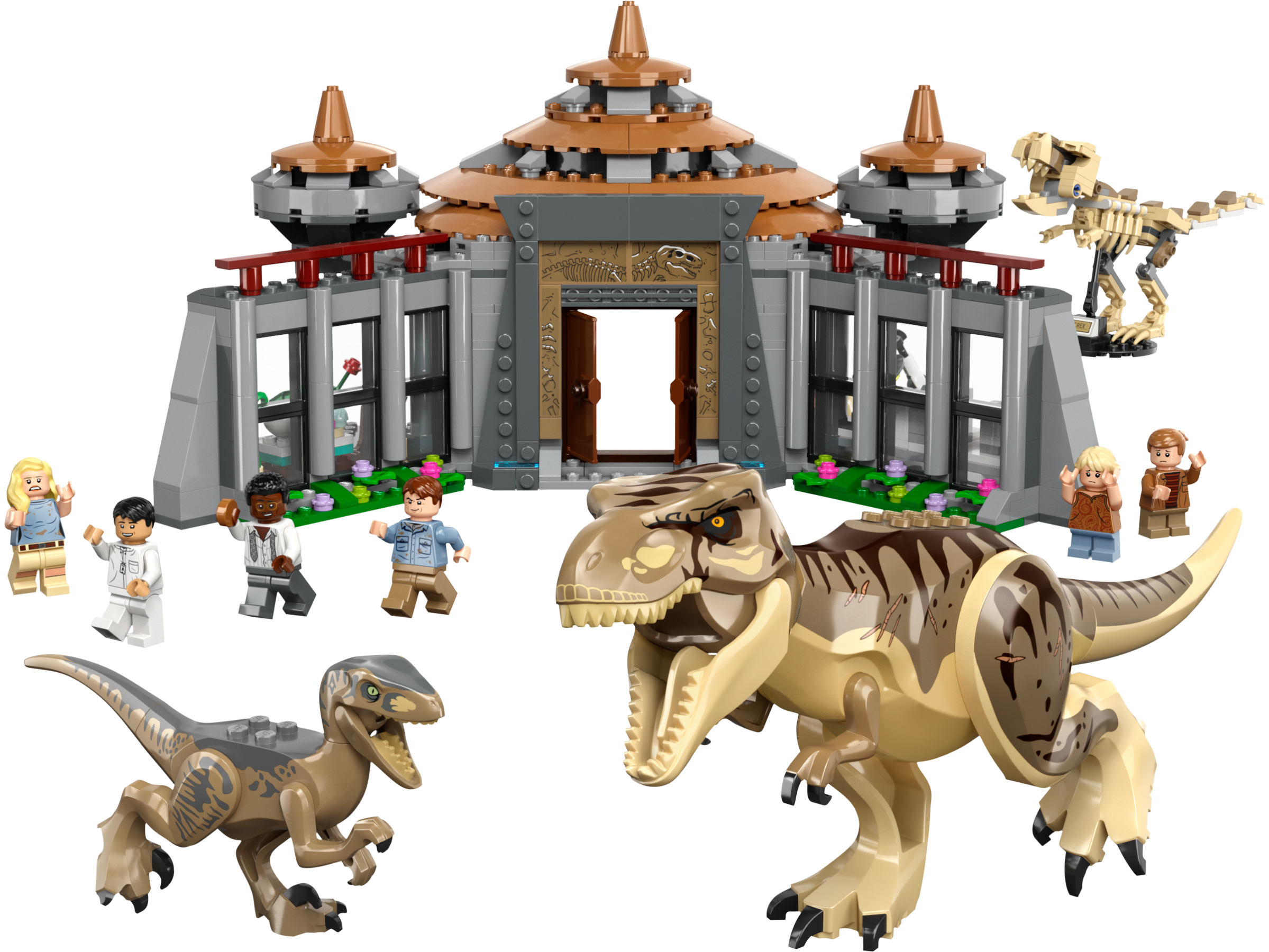 roble Dificil aceptar Centro de Visitantes: T. rex y Ataque del Raptor 76961 | Jurassic World™ |  Oficial LEGO® Shop ES