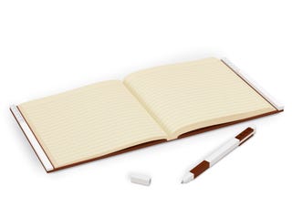 Notebook with Gel Pen – Red Brown
