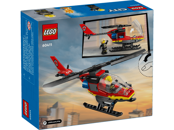 LEGO 60411 L’hélicoptère de secours des pompiers — visuel 6 sur 8