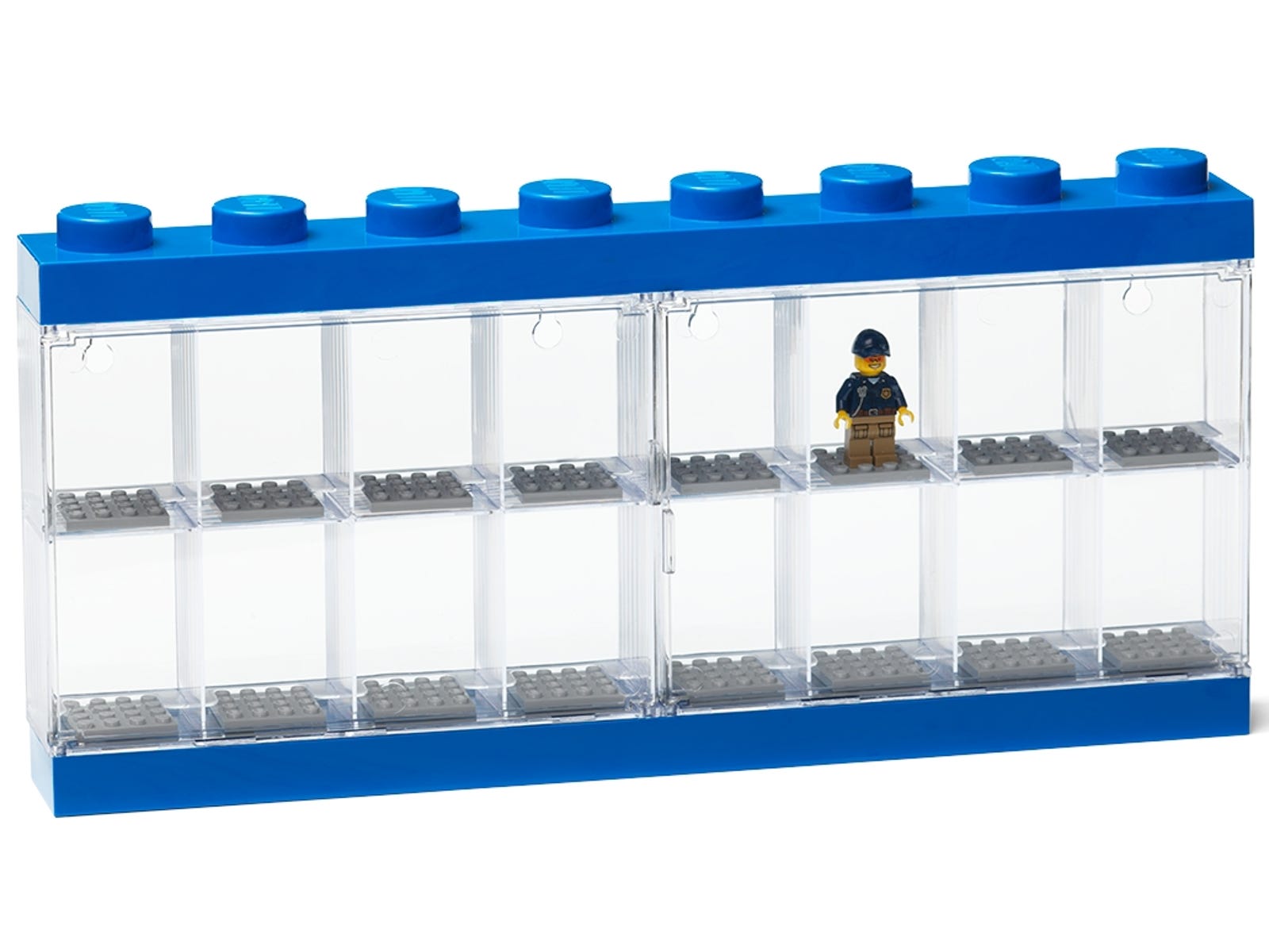 Verwonderlijk LEGO® Minifigure Display Case 16 – Blue 5005772 | Minifigures LX-62
