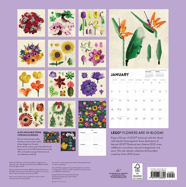 LEGO 5009303 Calendrier mural 2026 — visuel 2 sur 8