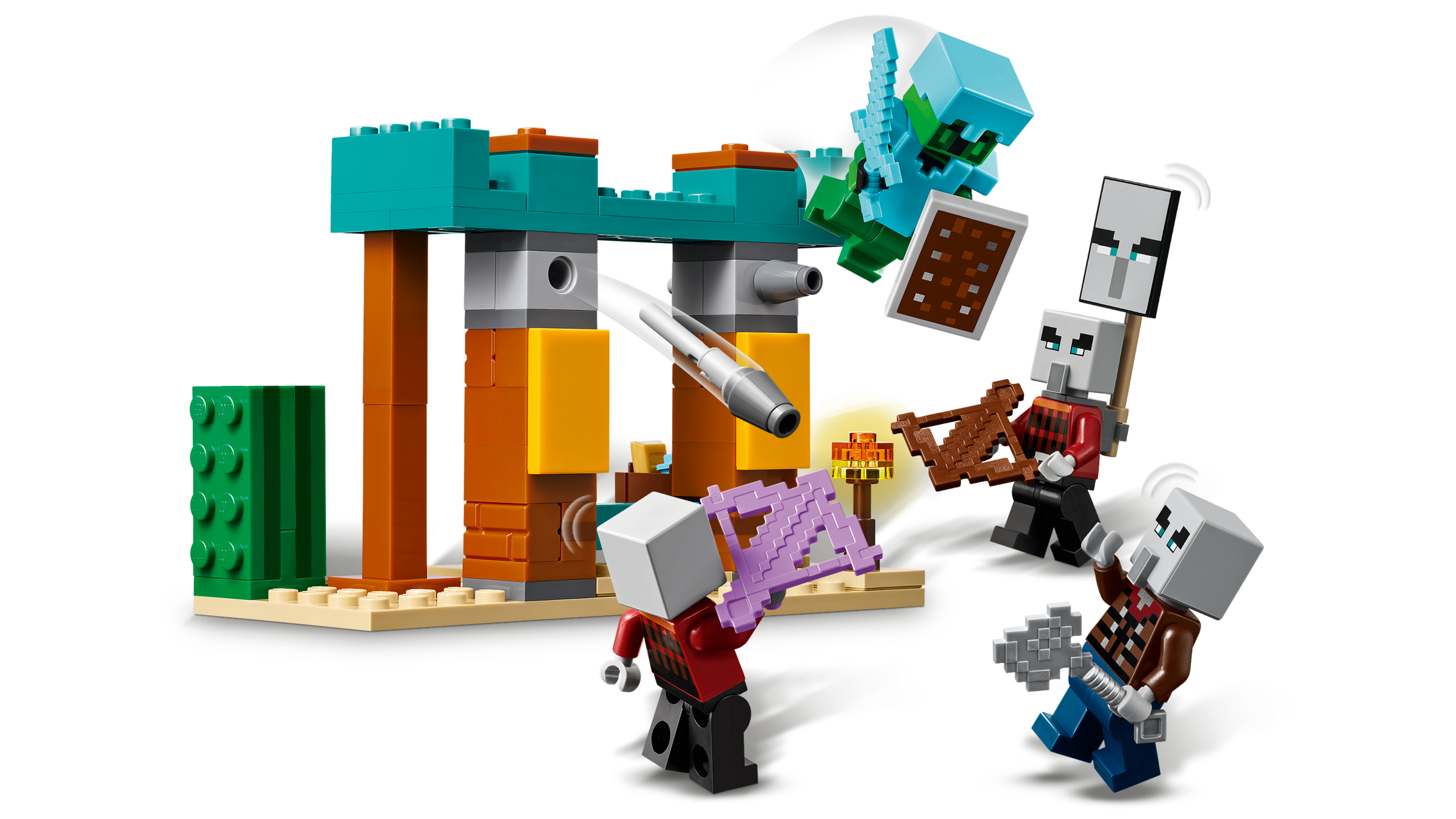 てっち 邪悪な村人の砂漠パトロール 21267 | マインクラフト® |レゴ®ストア