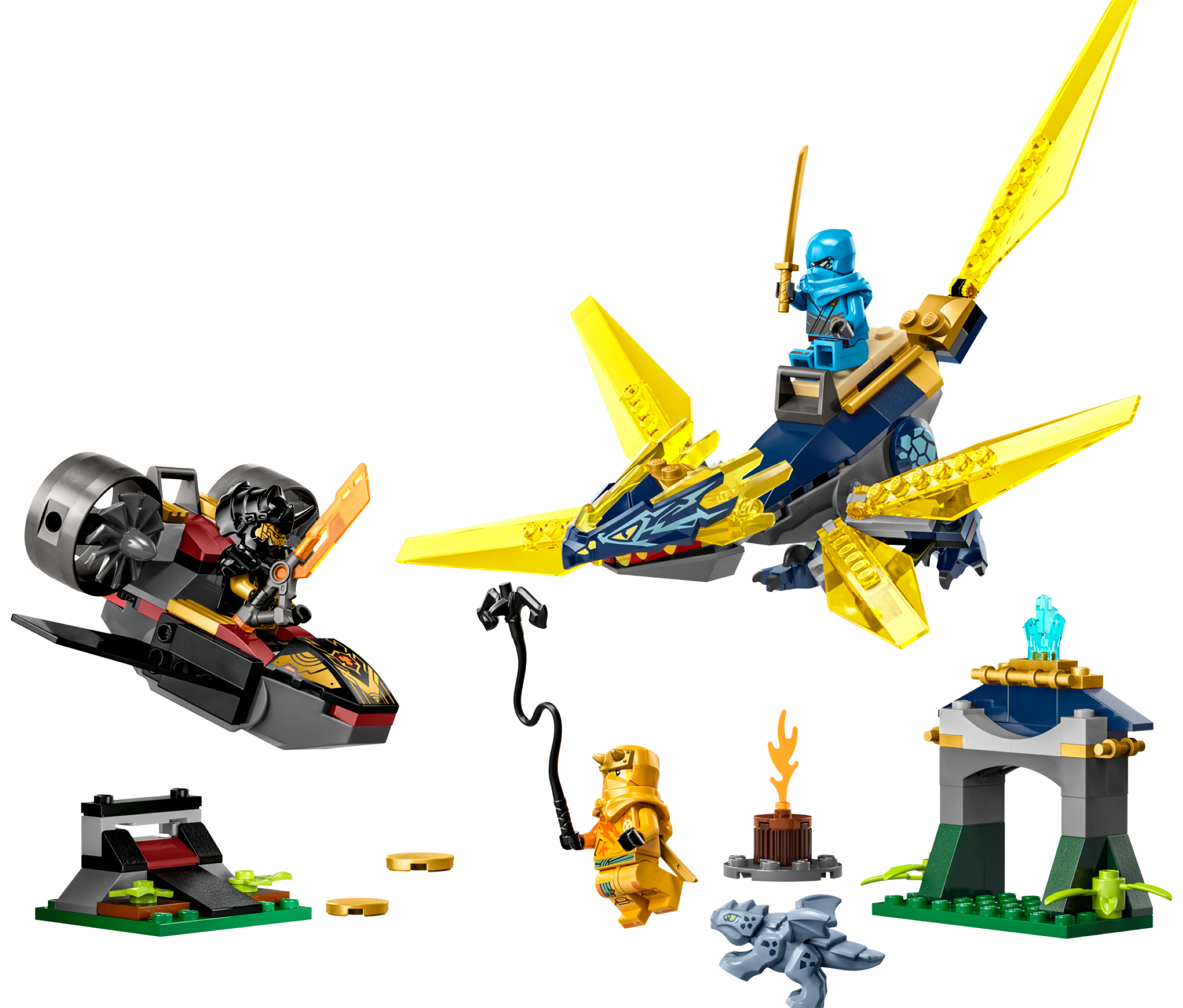 Nya and Arin's Baby Dragon Battle | NINJAGO® | Buy online at the Official LEGO® Shop US