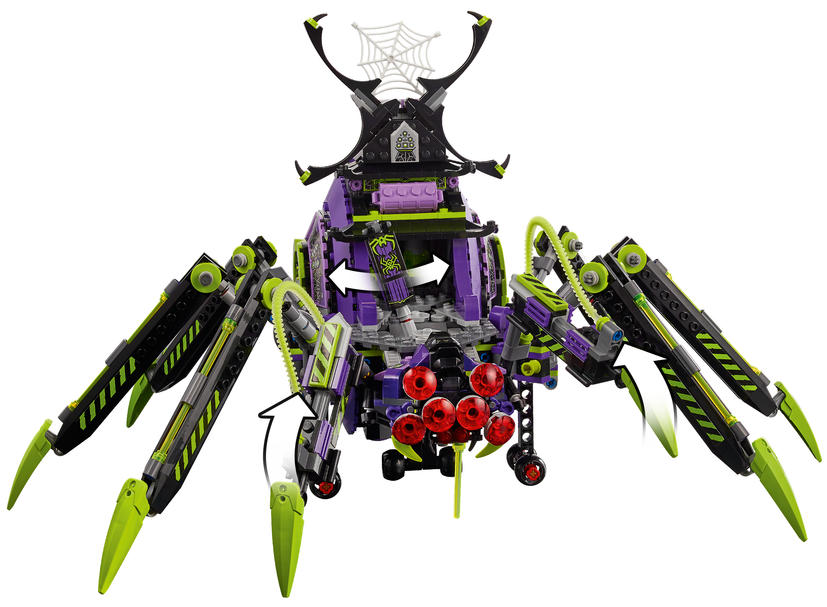 LEGO Monkie Kid Spider Queen's Arachnoid Base 80022 Building Kit (1,170  Pieces)