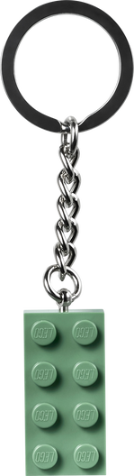 LEGO 854159 - Nøglering med sandgrøn 2x4-klods