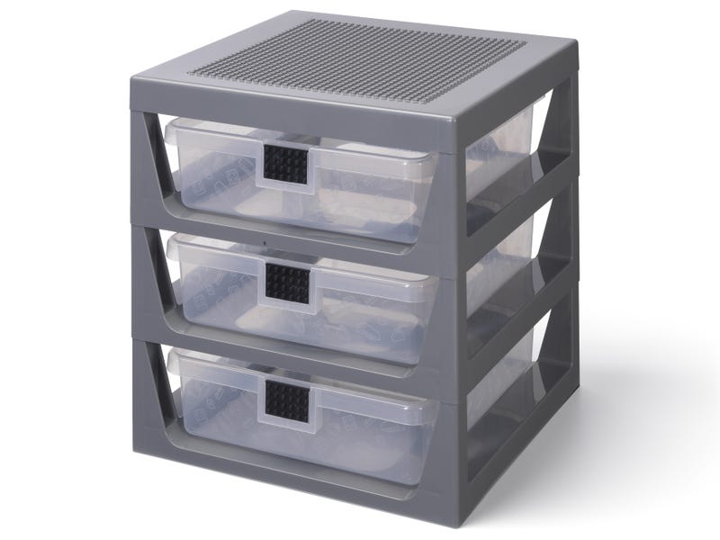 Image of 3-Drawer Storage Rack Gray