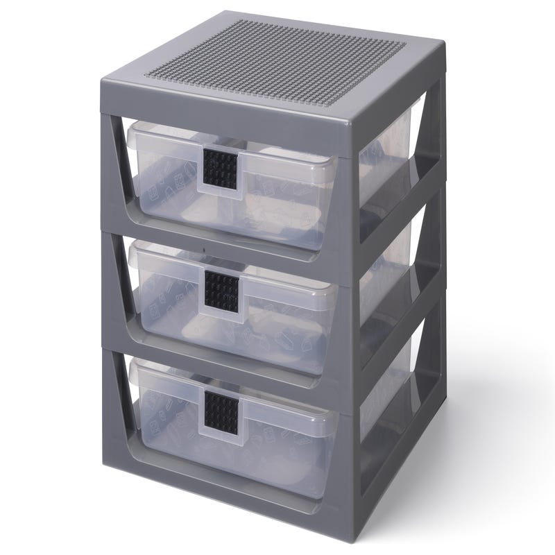 Image de 3-Drawer Storage Rack Gray