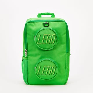 Zielony plecak w stylu klocka LEGO®