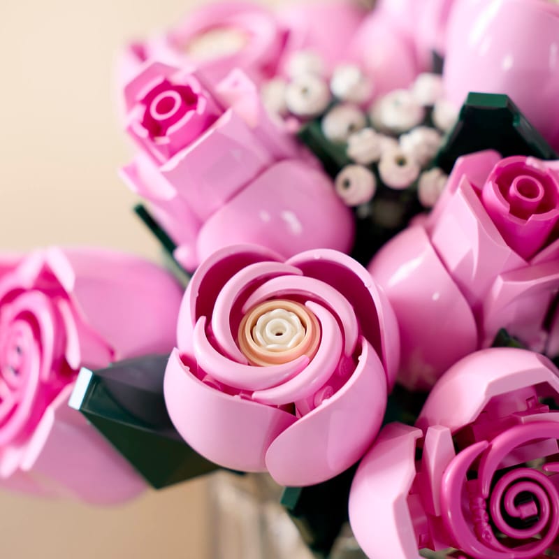 Buket af pink roser 10374 | The Botanical Collection | Officiel LEGO® Shop DK