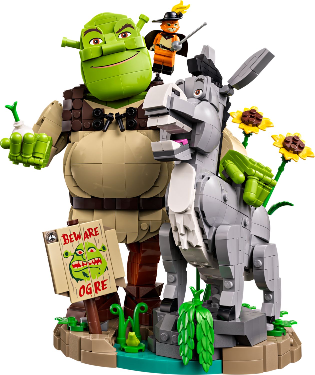 Shrek, Donkey & Puss in Boots