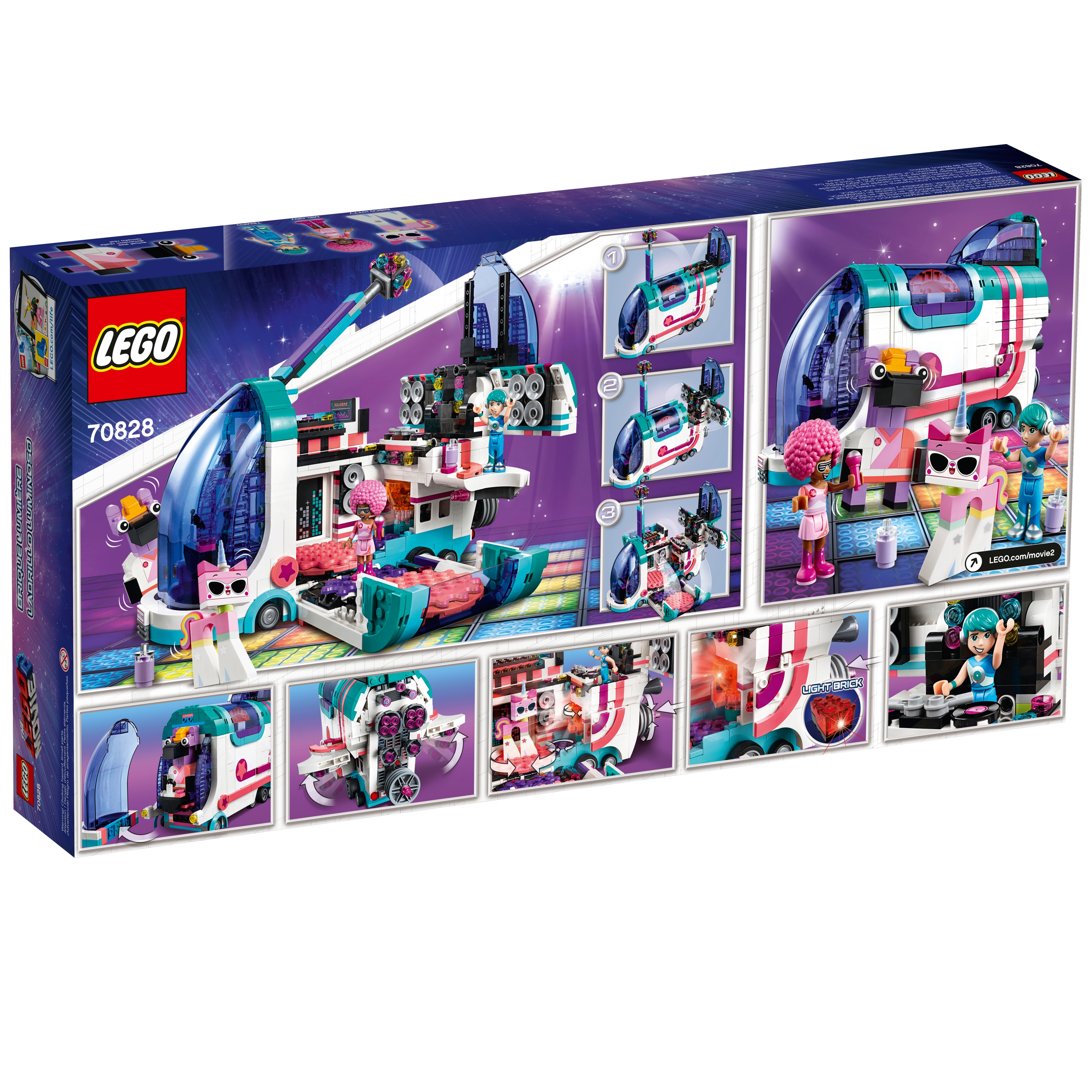 From Pop Up Party Bus Set . LEGO Tempo Only 70828