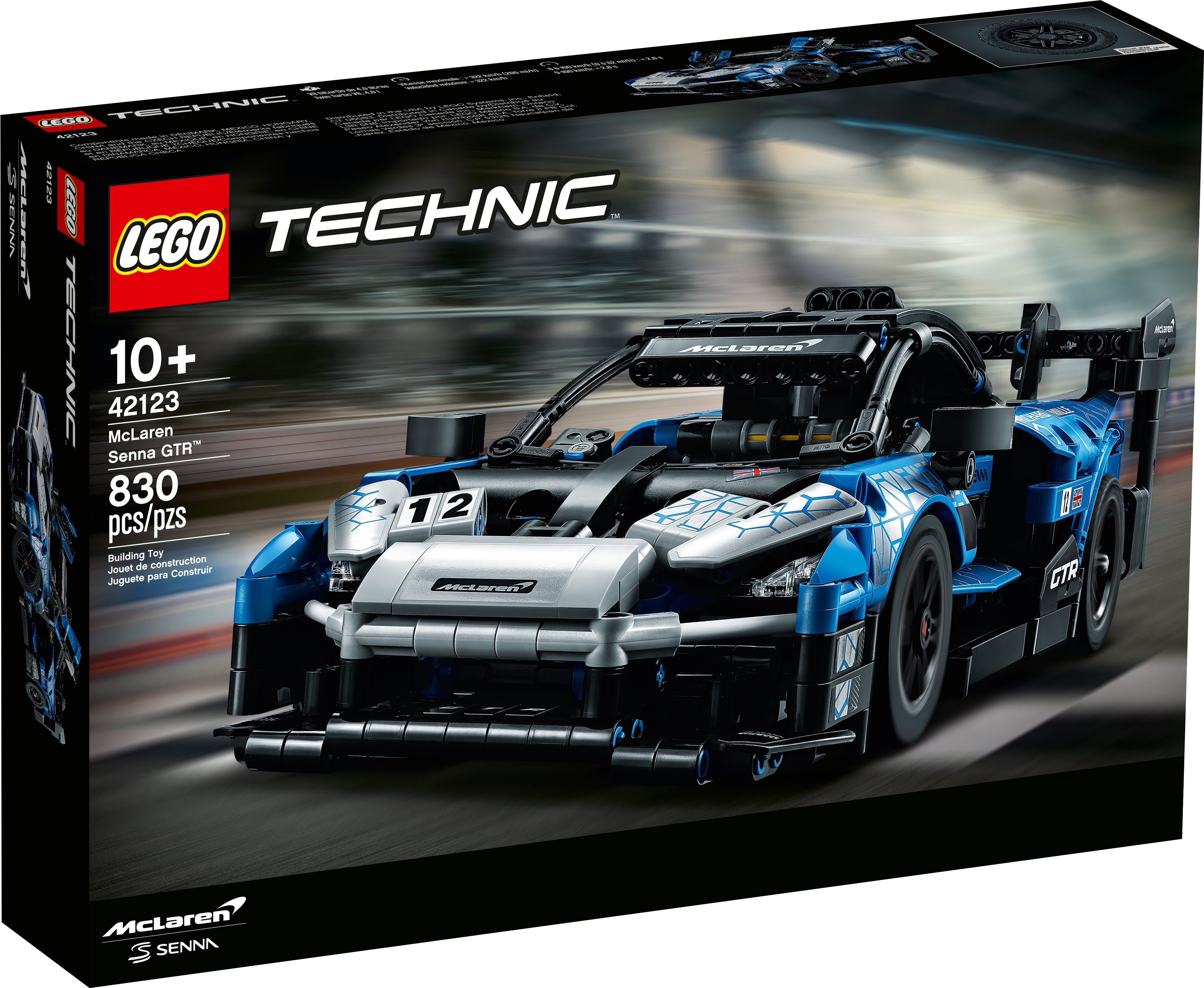 Teca Vetrina Hosdiy Vetrina Espositiva in Acrilico Compatibile con Lego Technic McLaren Senna GTR 42123 Solo Vetrina, Senza Lego Modello