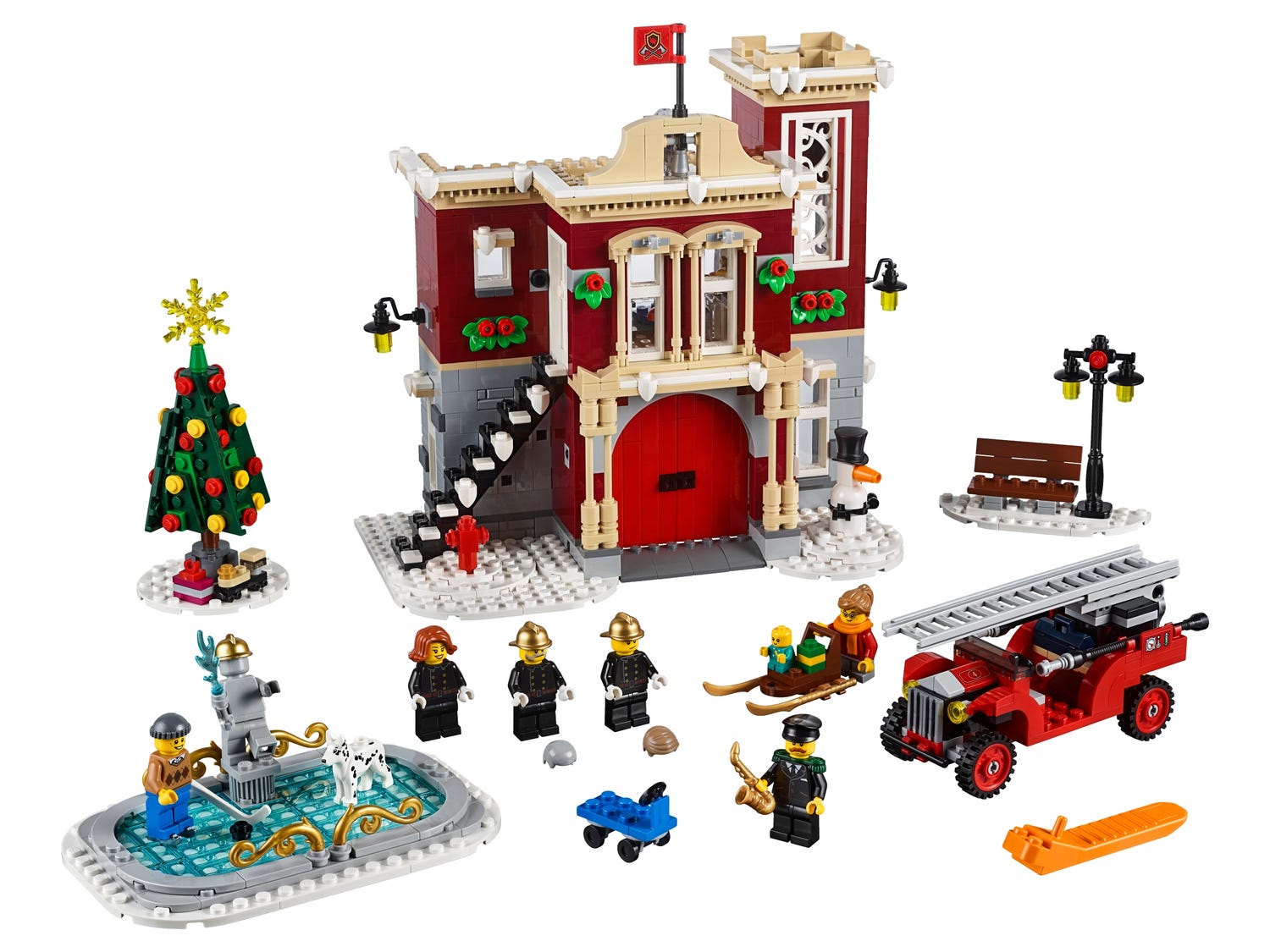 sollys Bærbar Klappe Winter Village Fire Station 10263 | Creator Expert | Buy online at the  Official LEGO® Shop US
